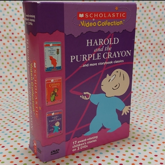 Scholastic Video Collection▪︎Harold and the Purple Crayon▪︎3 DVDset - Picture 3 of 12